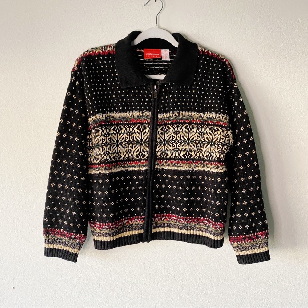 Liz Claiborne Zip-up Sweater